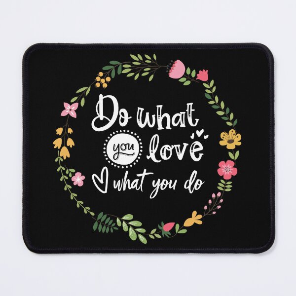 Item preview, Do What You Love Love What You Do Floral Framed Art 1 designed and sold by Cawaiico.