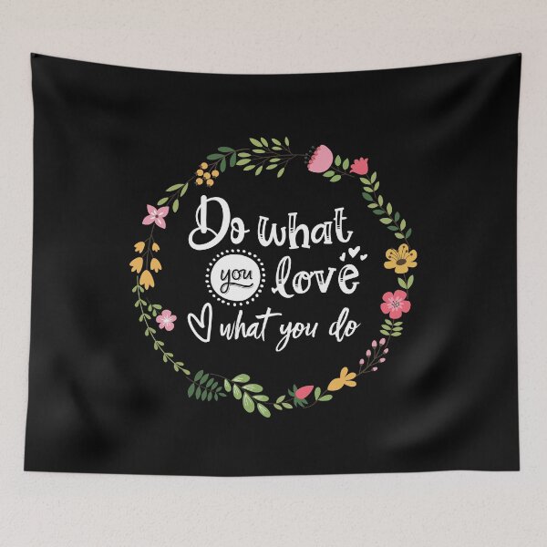 Item preview, Do What You Love Love What You Do Floral Framed Art 1 designed and sold by Cawaiico.