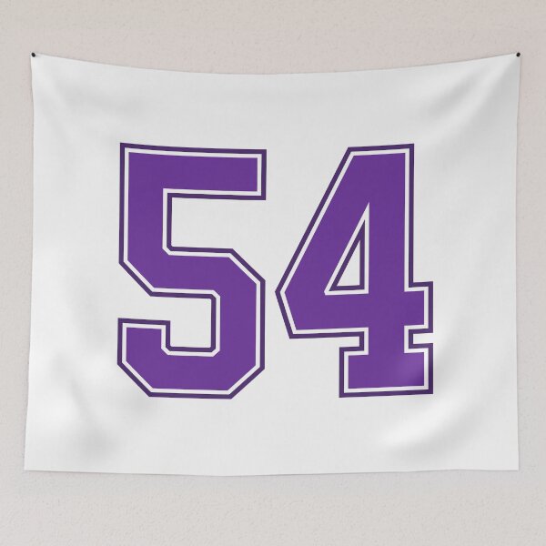 Item preview, Purple Number 54 lucky sports jersey fifty four designed and sold by HeavyStyle.