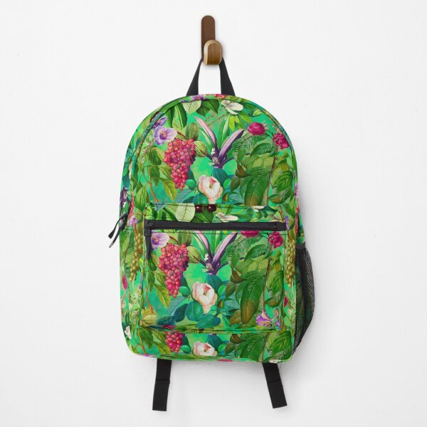 Item preview, Trendy tropical floral leaves and fruits tropical pattern, botanical illustration, green floral illustration designed and sold by ZeinabTaha.