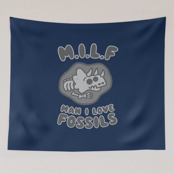 Item preview, Man I Love Fossils, MILF, Dinosaur pun dad jokes  designed and sold by WeirdPunderful.