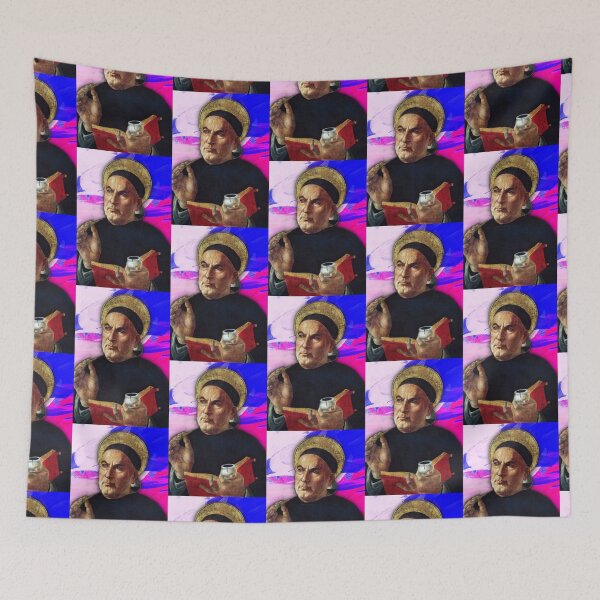 Item preview, Thomas Aquinas Artwork | Thomas Aquinas Portrait | Thomas Aquinas Wall Art  designed and sold by Suyogsonar25.