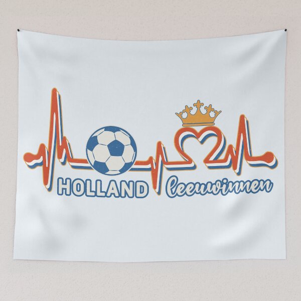 Item preview, Holland Leeuwinnen Heartbeat - Soccer Heartbeat (WOSO) designed and sold by Numero14.