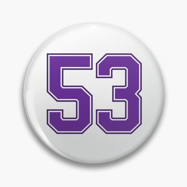 Item preview, Purple Number 53 lucky sports jersey fifty three designed and sold by HeavyStyle.