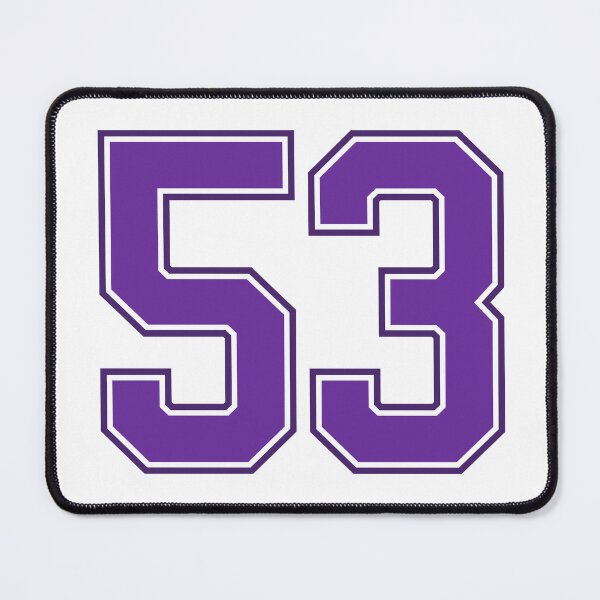 Item preview, Purple Number 53 lucky sports jersey fifty three designed and sold by HeavyStyle.