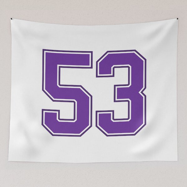 Item preview, Purple Number 53 lucky sports jersey fifty three designed and sold by HeavyStyle.