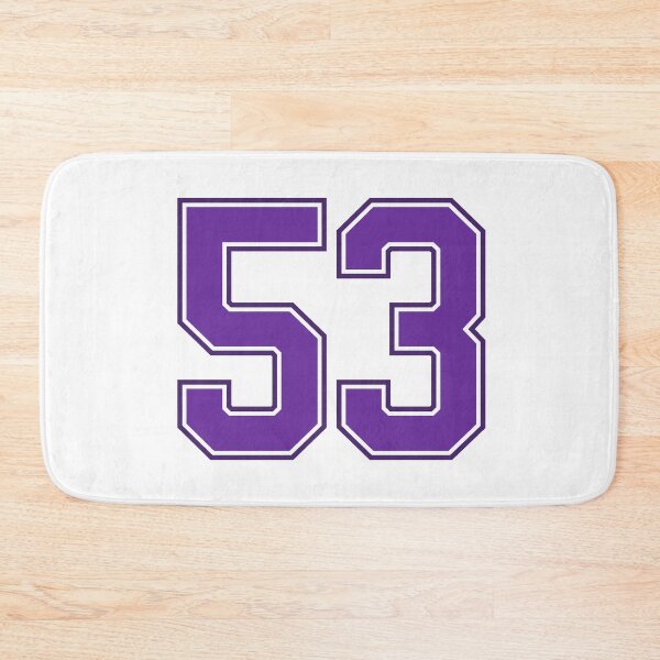 Item preview, Purple Number 53 lucky sports jersey fifty three designed and sold by HeavyStyle.