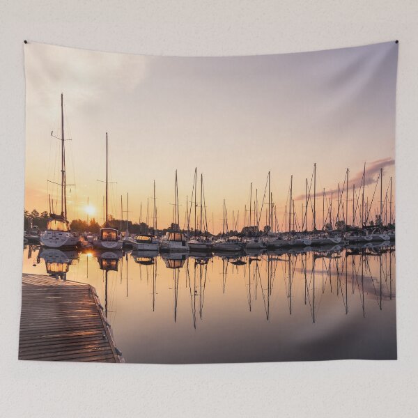 Item preview, Sitting on the Dock Enjoying the Silky Morning designed and sold by Georgia Mizuleva.