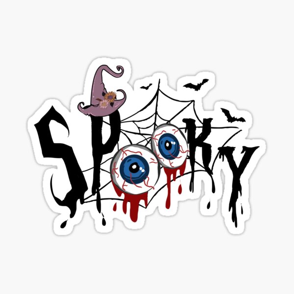 Item preview, Scary  Vintage  Halloween  Spooky   STICKER gift for boyfriend gift for girlfriend gift for best friend gift halloween freaks  designed and sold by GhostAmine.