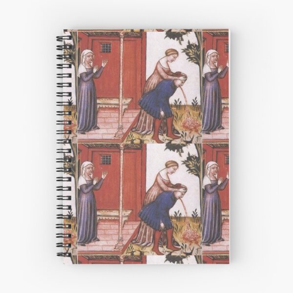 Item preview, Medieval hang over man being sick vomiting in the garden designed and sold by MindChirp.