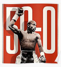 Póster Floyd Mayweather campeón indiscutible
