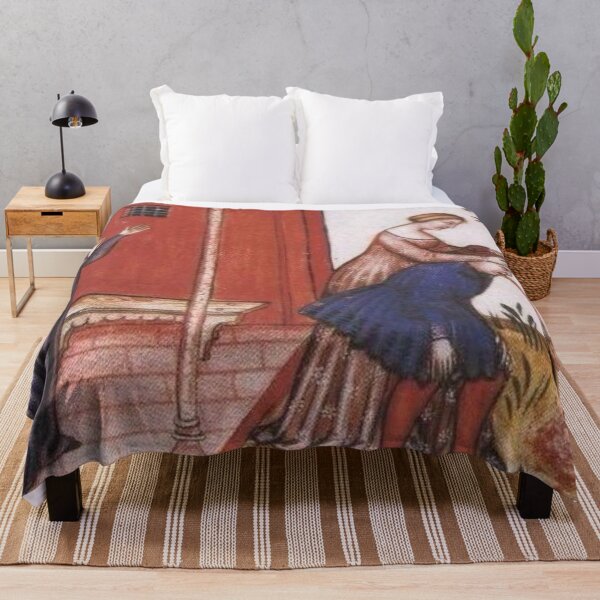Item preview, Medieval hang over man being sick vomiting in the garden designed and sold by MindChirp.