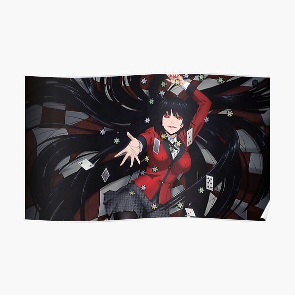 Kakegurui Yumeko Jabami Poster For Sale By Daturasnake Redbubble