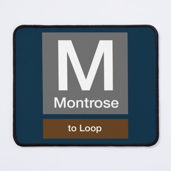 Item preview, Montrose Brown Line Chicago Train Stop Sign designed and sold by Linenfoxx.