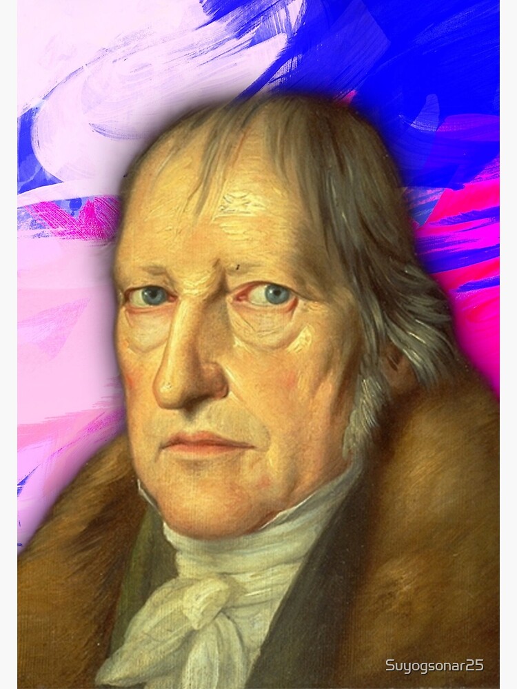 Hegel Artwork, Hegel Portrait, Hegel Wall Art  Poster for Sale by  Suyogsonar25