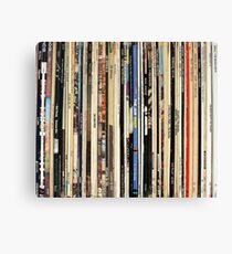 Classic Rock Vinyl Records Canvas Print