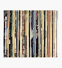 Lámina fotográfica Discos de vinilo de rock clásico