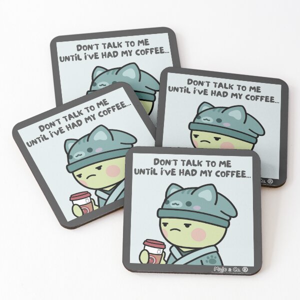 Item preview, NFT Art Dont Talk To Me Until Ive Had My Coffee... (Mylo and Co. | #1 of 16) designed and sold by BlokCHN-Designs.