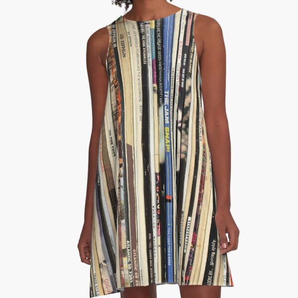 Classic Rock Vinyl Records A-Line Dress