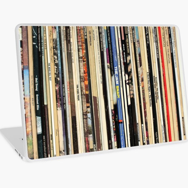 Classic Rock Vinyl Records Laptop Skin