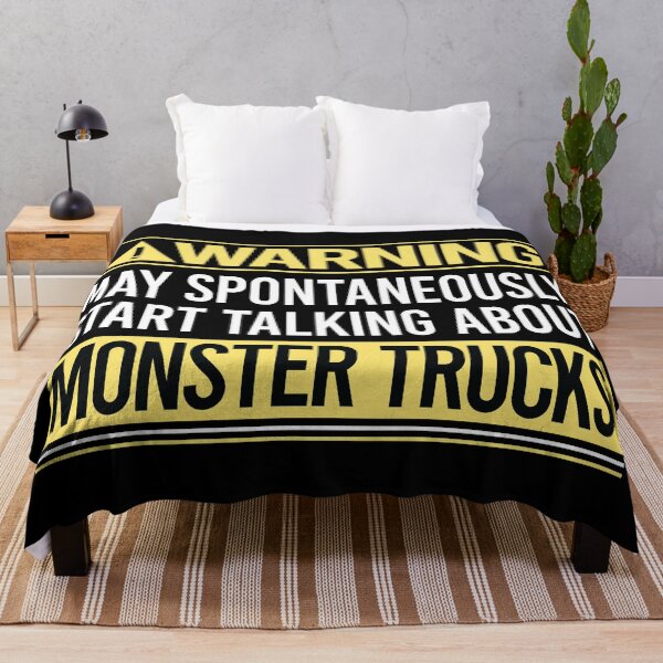Item preview, Warning About Monster Truck Trucks designed and sold by WrightTrouble.