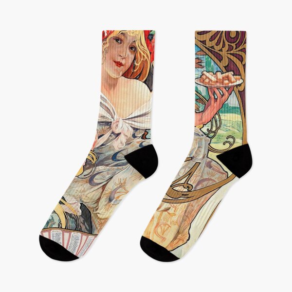 Item preview, Biscuits Lefèvre-Utile by Alphonse Mucha. Art Nouveau Poster designed and sold by el-padre.
