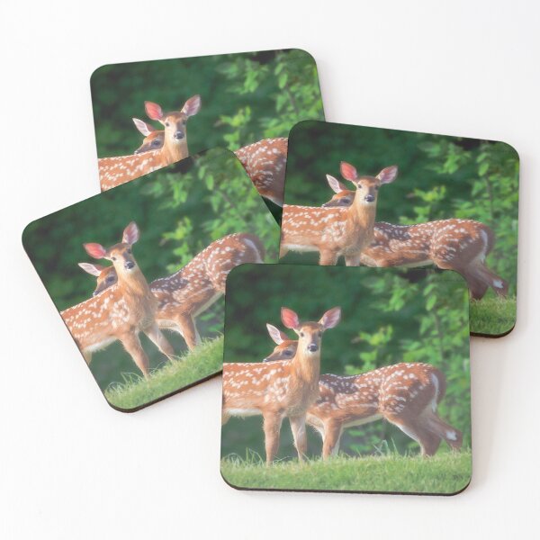 Item preview, Spring Twins (White Tailed Deers) designed and sold by Yannik Hay.