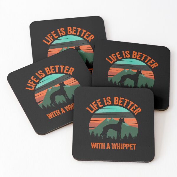 Item preview, Life Is Better With A Whippet Vintage Dog Gift  designed and sold by Guarddogdrive.