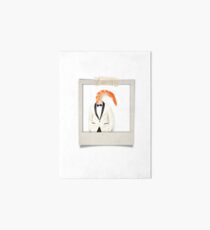 polaroid of a classy shrimp in a dinner jacket Art Board