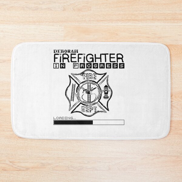 Item preview, Deborah | FIREFIGHTER in Progress | Future Firefighter | Black Text designed and sold by Loving-school.