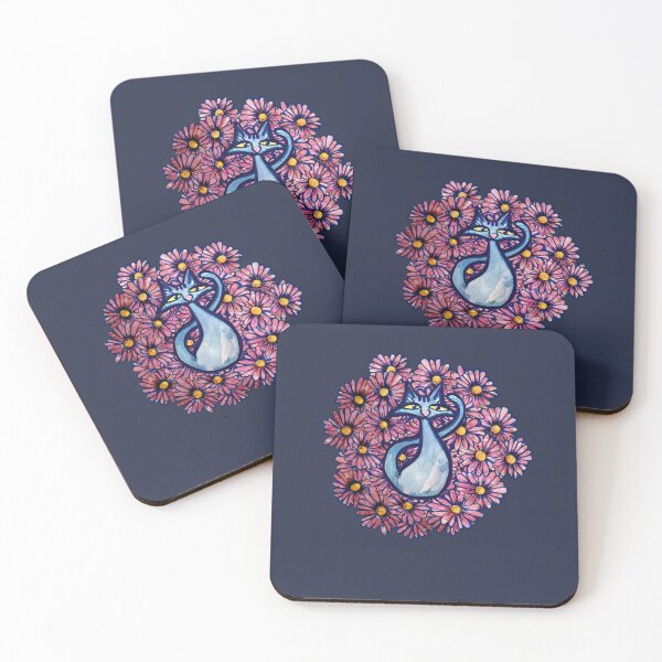Item preview, Blue Cat Daisies designed and sold by FrictionMaxxing.