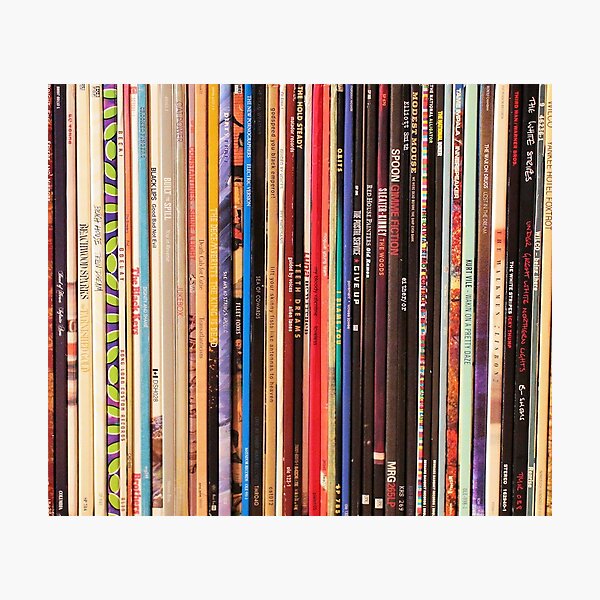 Indie Rock Vinyl Records Photographic Print