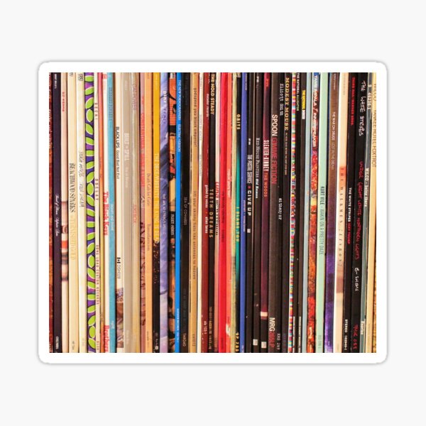 Indie Rock Vinyl Records Sticker