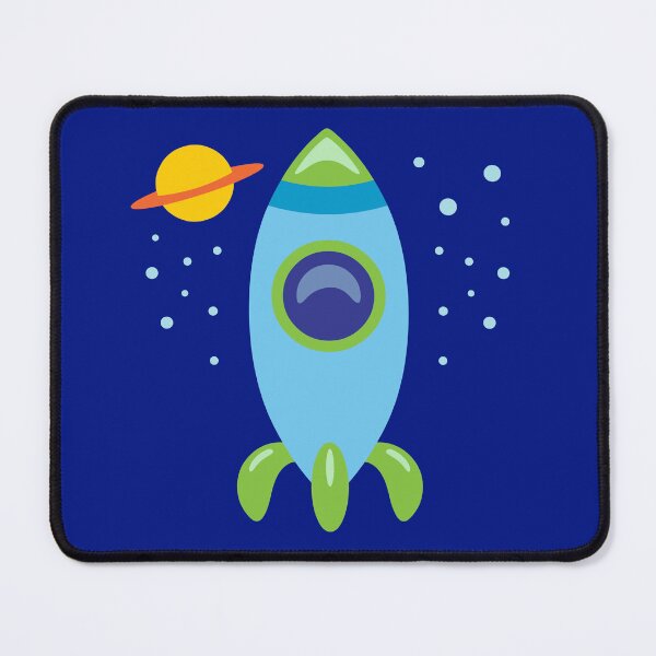 Item preview, Blue Retro Rocket designed and sold by toxiferous.