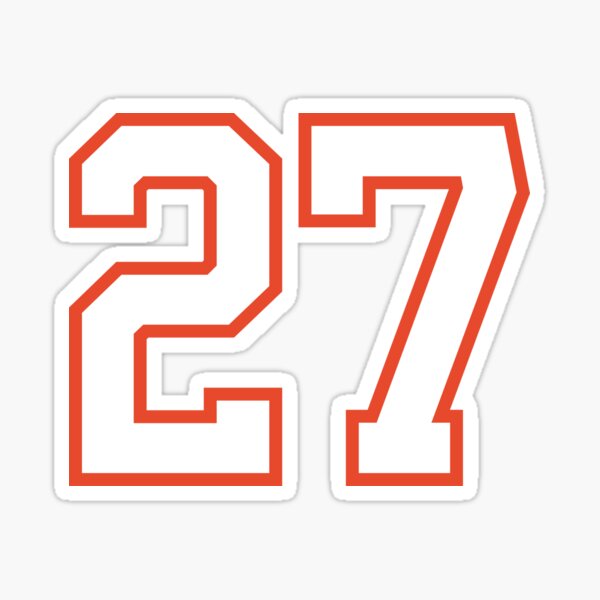 27 number jersey' Sticker