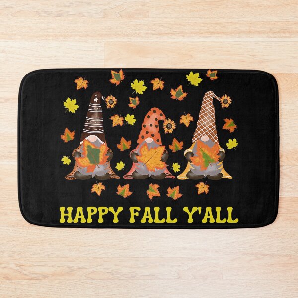 Item preview, Happy Fall Y'all Gnomes with Autumn Falling leaves designed and sold by gthylla.