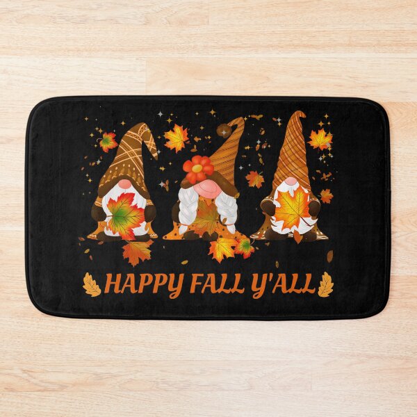 Item preview, Fun Autumn Happy Fall Y'all Gnomes with Autumn Falling leaves designed and sold by gthylla.