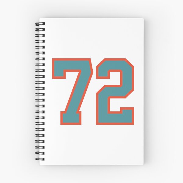 Item preview, 72 number, aqua orange lucky sports seventy two designed and sold by ArtIsParty.
