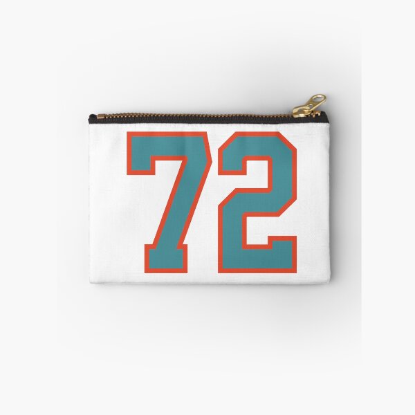 Item preview, 72 number, aqua orange lucky sports seventy two designed and sold by ArtIsParty.
