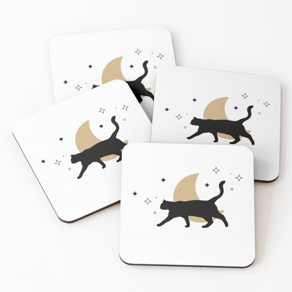 Item preview, cat and the moon designed and sold by yingyongyong.