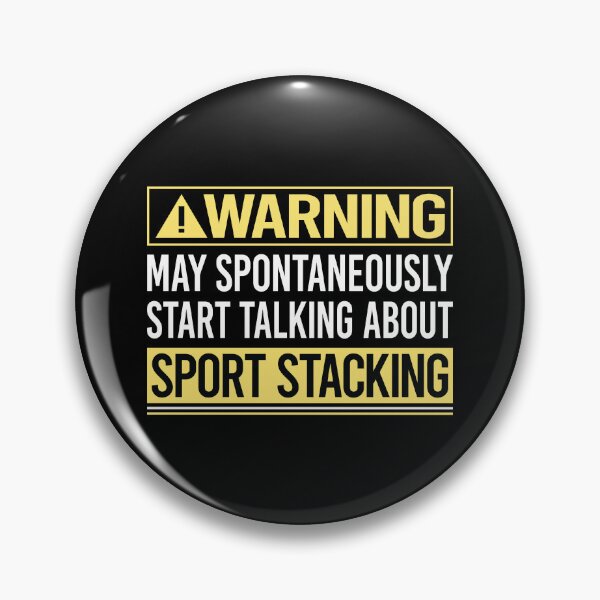Item preview, Warning About Sport Stacking Cup Stacking Speed Stacking designed and sold by WrightTrouble.