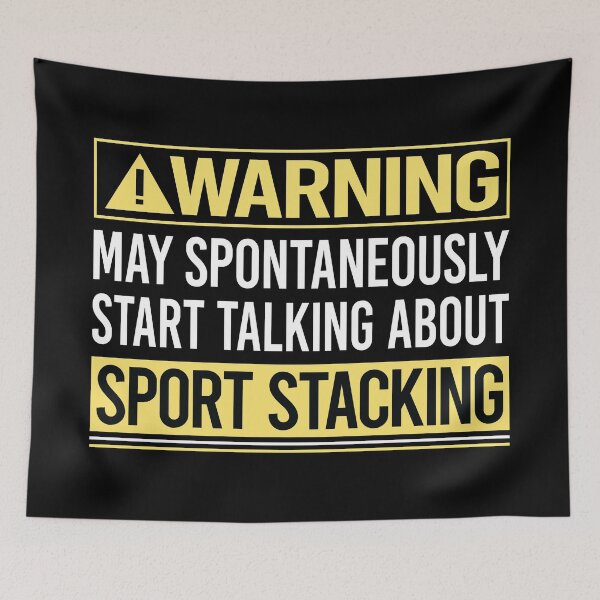 Item preview, Warning About Sport Stacking Cup Stacking Speed Stacking designed and sold by WrightTrouble.