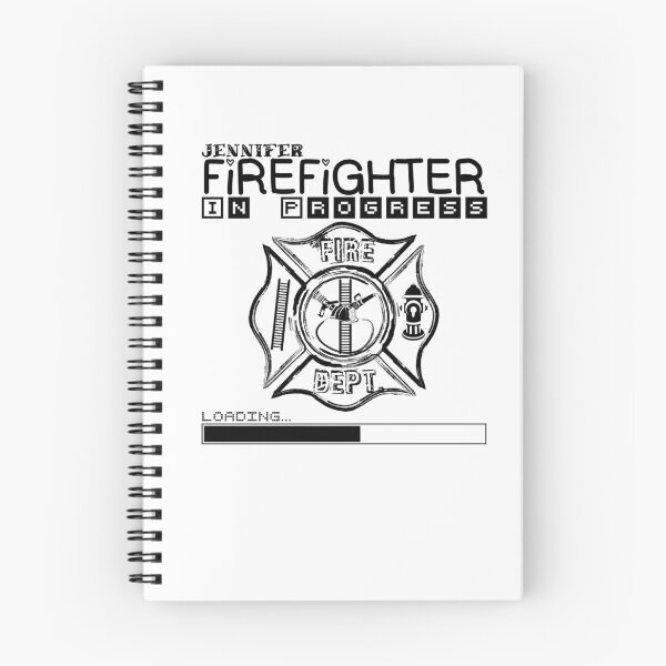 Item preview, Jennifer | FIREFIGHTER in Progress | Future Firefighter | Black Text designed and sold by Loving-school.
