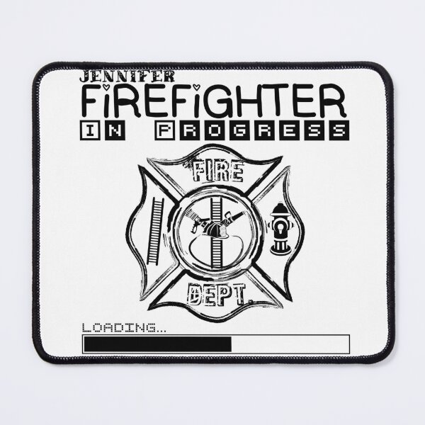 Item preview, Jennifer | FIREFIGHTER in Progress | Future Firefighter | Black Text designed and sold by Loving-school.