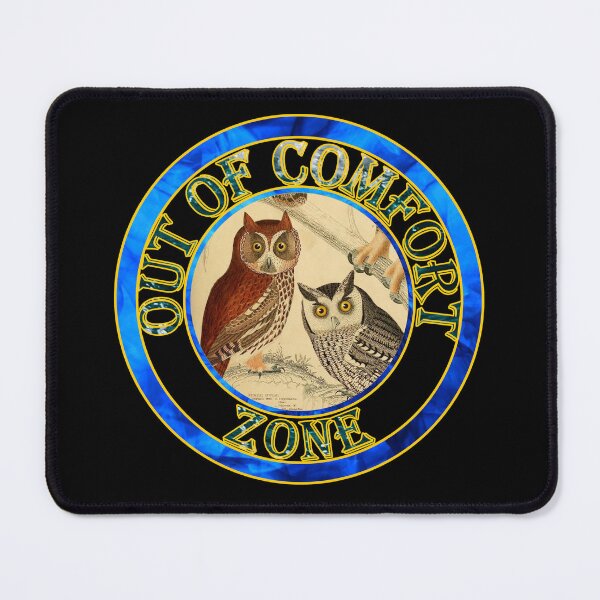 Item preview, 'Out of Comfort Zone' Old Book Owls - Funny Quotes Designs for T-shirts, stickers and other accessories. designed and sold by Ridiculam Toga.