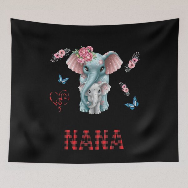 Item preview, I Never Knew How Much My Heart Could Hold Til Someone Called Me Nana funny cute colorful vintage elephant designed and sold by beckadamr.