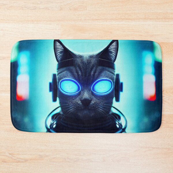 Item preview, Cyberpunk Cat 5 - Anime Kawaii Cartoon Art designed and sold by lematworks.