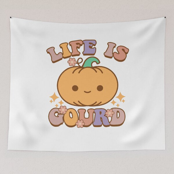 Item preview, Life Is Gourd Funny Halloween Pumpkin Pun Retro Groovy designed and sold by Daytone.