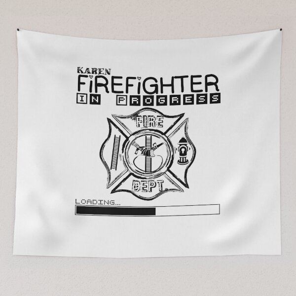 Item preview, Karen | FIREFIGHTER in Progress | Future Firefighter | Black Text designed and sold by Loving-school.