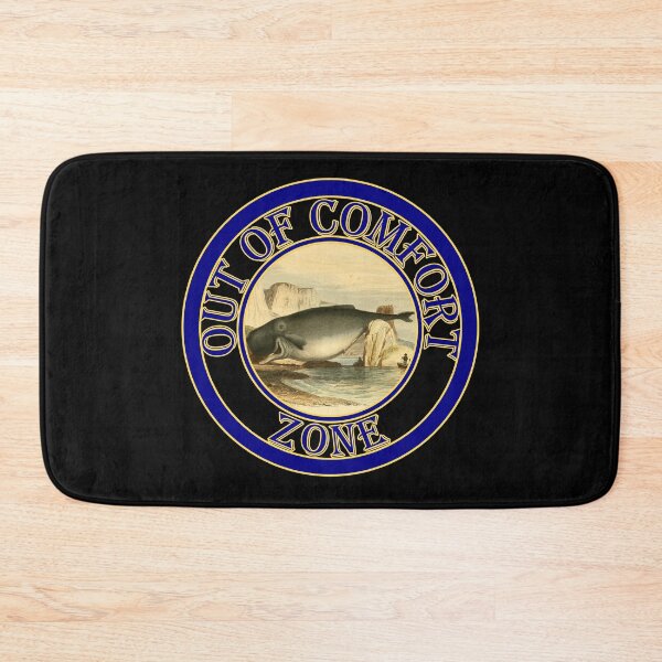 Item preview, 'Out of Comfort Zone' Old Book Whale - Funny Quotes Designs for T-shirts, stickers and other accessories. designed and sold by Ridiculam Toga.
